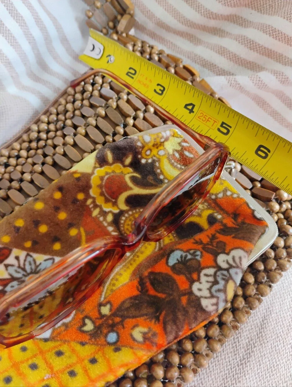 Vintage Bundle Groovy Granny Handbag Sunglass & Pouch